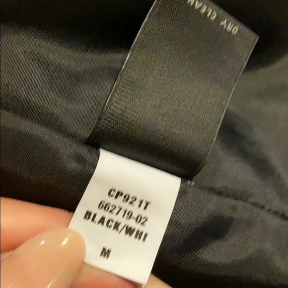 Preston & York black & white wool jacket coat M - Picture 8 of 8